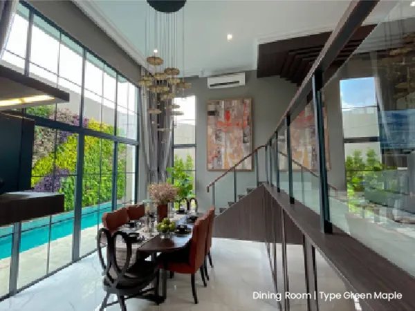 Dining Room Green Maple Residence